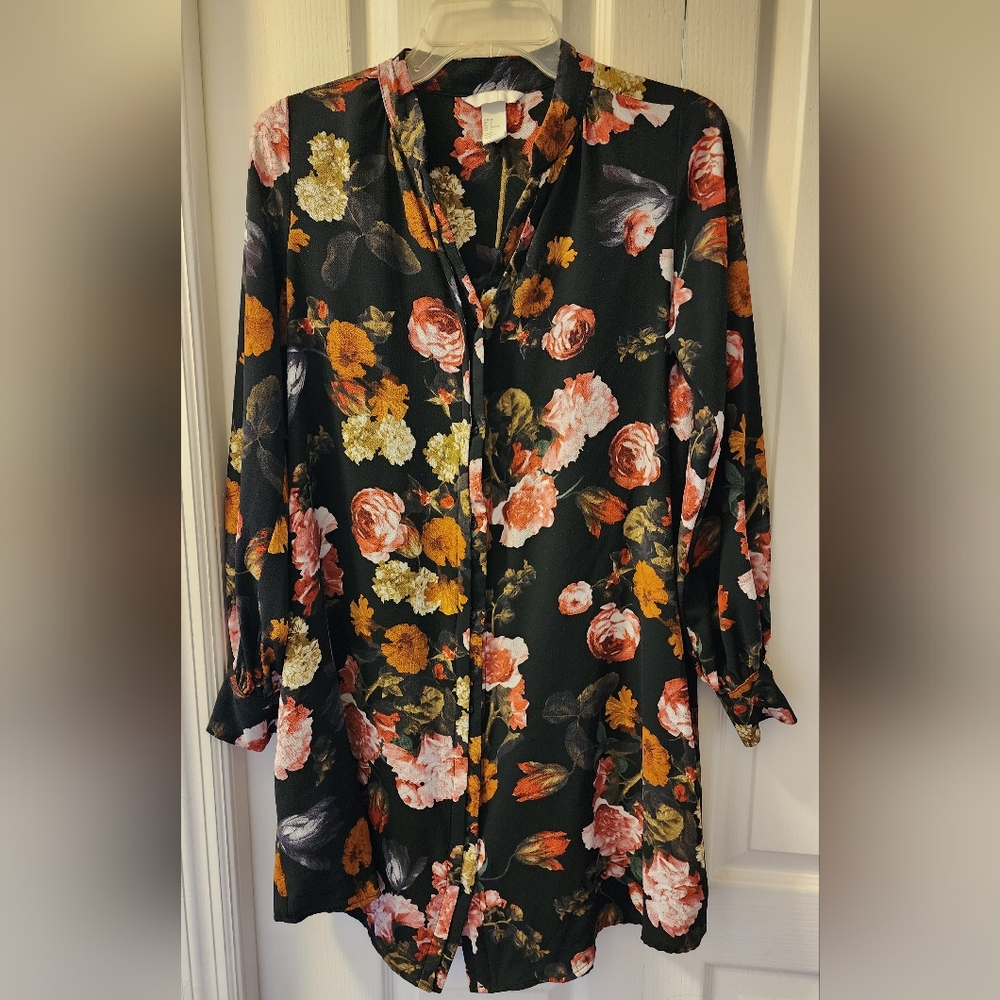 Floral Button-Up Dress